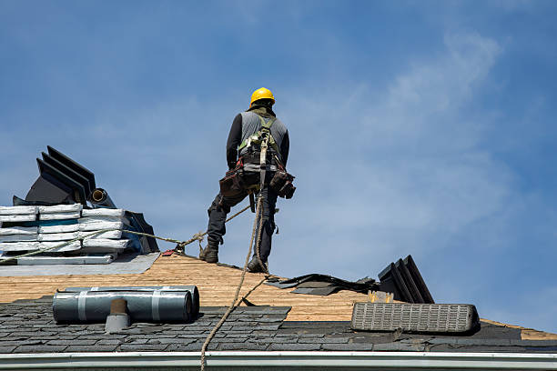 Professional Roof Replacement technician working in Tidewater, OR